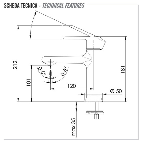 Смеситель для раковины Remer Vanity V12BO, белый матовый