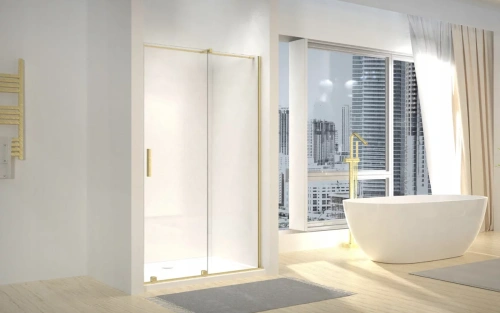 Душевая дверь Rea Montana gold brush 140 K2499