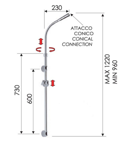 Душевой гарнитур Remer 318C