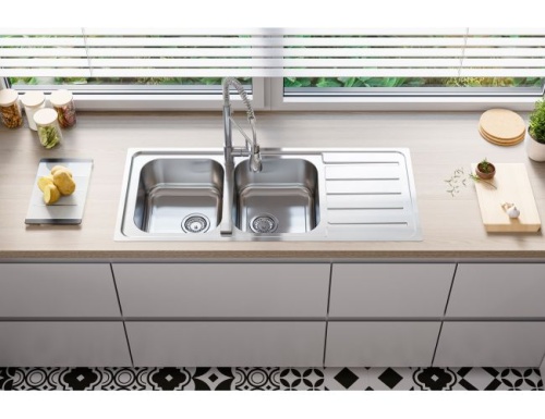 Мойка для кухни Alveus LINE MAXIM 100 SAT 90 1165x505 FS 1092001