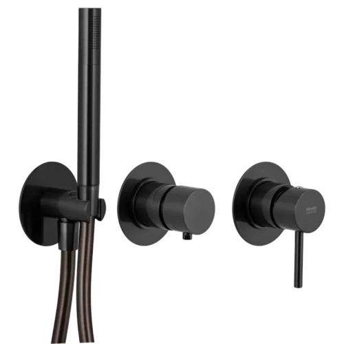 Смеситель для ванны Remer X-style X97D3PCFP, черный брашированный хром