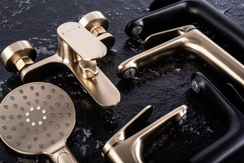 Смеситель для умывальника Rea Marco gold matt B4895