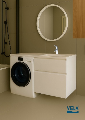 Тумба подвесная Vela Мира 66П под Kamilla (белый глянец) TU1779