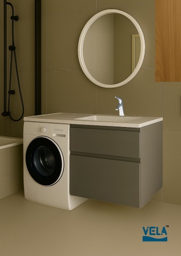 Тумба подвесная Vela Мира 66П под Kamilla (серый) TU1782