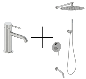 Набор душевой со смесителем Oliveeka OL-88939017+88139017-BN