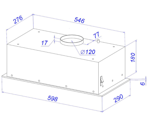 Вытяжка кухонная Zorg NEO 1030 60 S белая