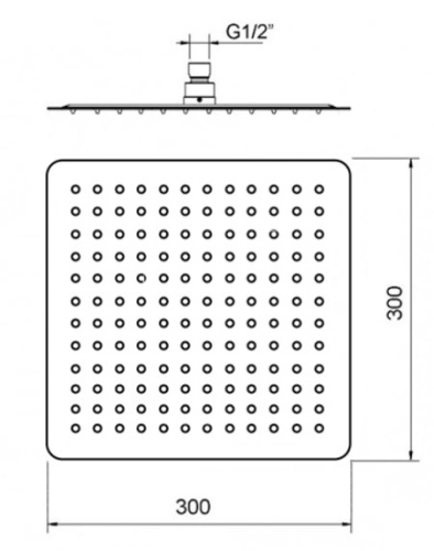 Верхний душ Ahti RS253