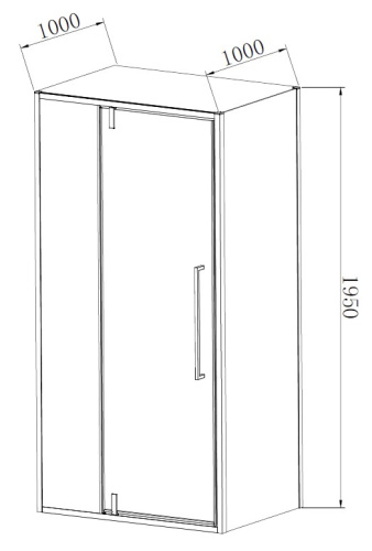 Душевой уголок Vincea Slim-N VSR-4SNP1012CL