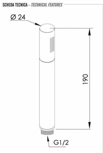 Ручной душ Remer 317MMX хром