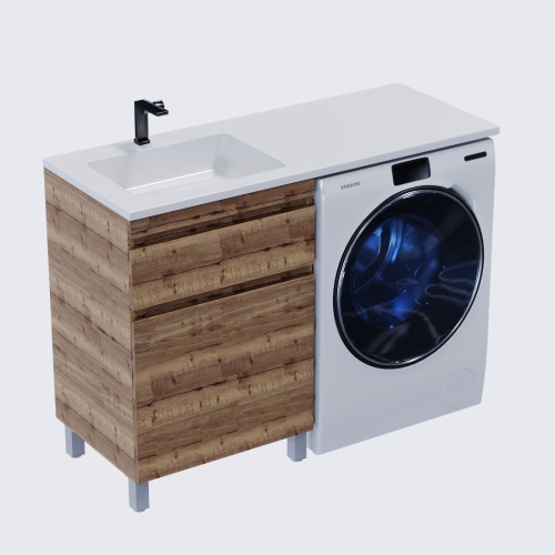 Тумба напольная Vela Каскад 57Н под Kamilla 120 (дуб галифакс табак) TU205715