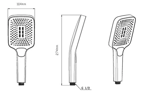 Душевая система Vincea VSFW-432T1CH Душевая система Vincea VSFW-432T1CH