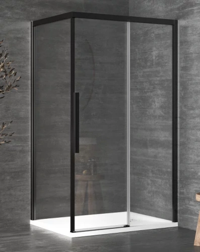 Душевой уголок Kolpa-San Libra DW 100X80-R black transparent 516960