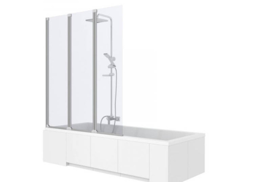 Шторка на ванную Rea Agat 3-120 W0301