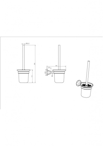 Ёршик CeramaLux Biatichi 73013-1