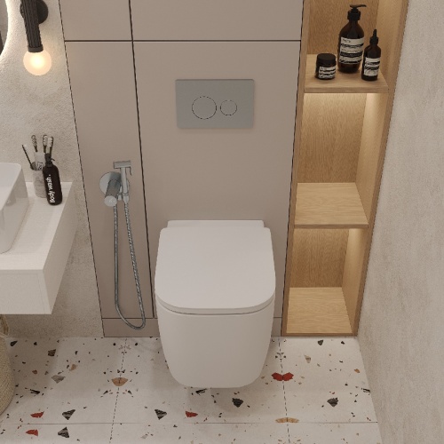 Комплект Oliveeka инсталляция OL-MQ-003 с унитазом OL-G1 и кнопкой OL-R22-CR