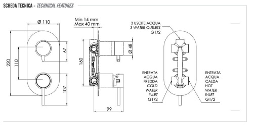 Смеситель для душа Remer X Style X93