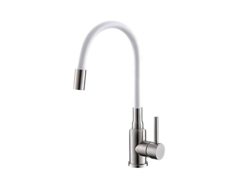 Смеситель для кухни Alveus FLEXA WHITE SAT 1147019