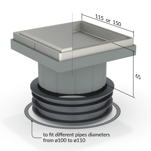 Душевой трап OMP Tea Kalamata Tileable 9977.592.9