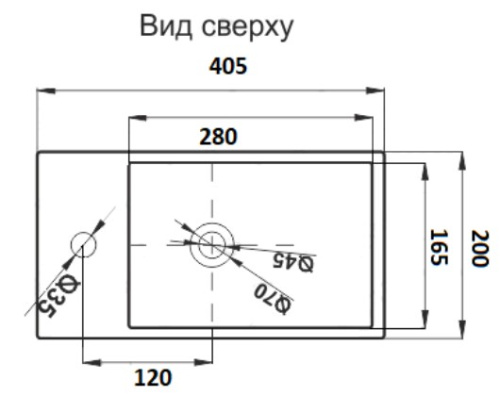 Умывальник CeramaLux 9048DR