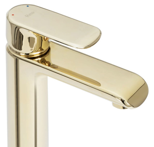 Смеситель для умывальника Rea Bloom Mirror Gold B6200