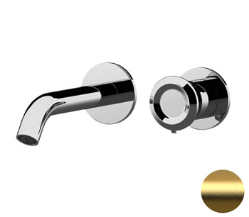 Смеситель для раковины Remer Element ET15PBG, золото брашированное