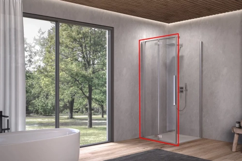 Душевая дверь Kolpa-San Polaris Fold D 100-L silver brill transparent 516190