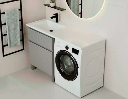 Тумба напольная Vela Мира 38Н под Kamilla 100 (серый) TU1619