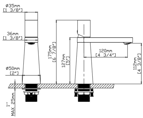 Смеситель для умывальника Gid Panther L066-CH-K