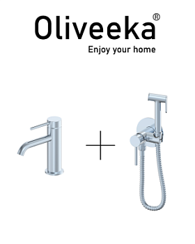 Гигиенический душ со смесителем Oliveeka OL-829902+88139017-CR, хром