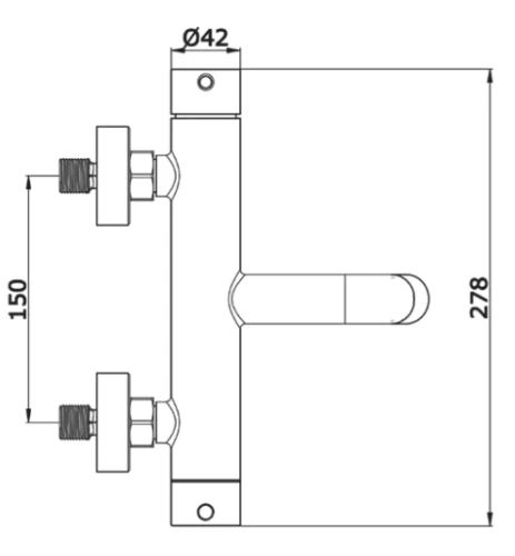 Смеситель для ванны Vivi Felice 0640 bianco opaco