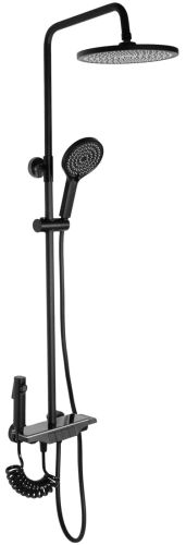 Душевая система Rea Savio black matt P8410