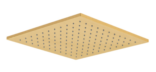 Верхний душ с шарнирным соединением 30 см Remer 359SSLBGX, золото брашированное