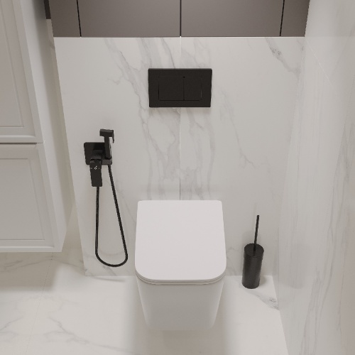 Комплект Oliveeka инсталляция OL-MQ-003 с унитазом OL-5014 и кнопкой OL-E12-MB