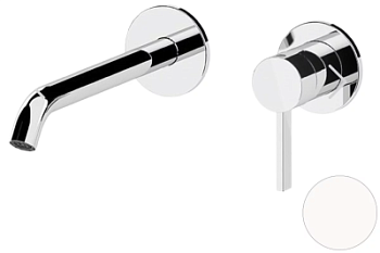 Смеситель для раковины Remer Metrica MC15PLBO, белый матовый