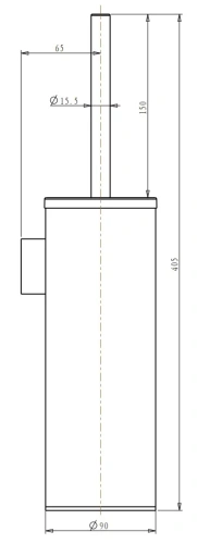 Ёршик настенный Nemo NM-K6015BN brush nickel