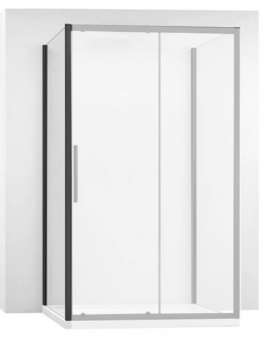 Душевая стенка Rea Rapid black 90 K6422