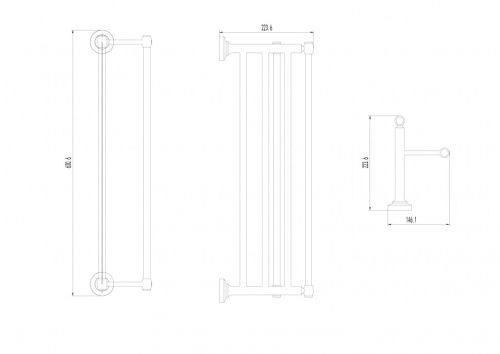 Полотенцедержатель CeramaLux Bianco 52010