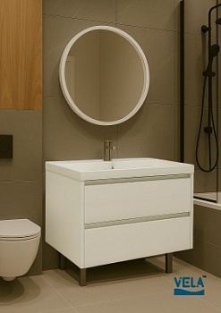 Тумба напольная Vela Мира 80Н под Classica (белый глянец) TU27105