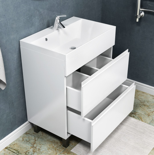 Тумба напольная Vela Мира 60Н под Classica (белый глянец) TU27099