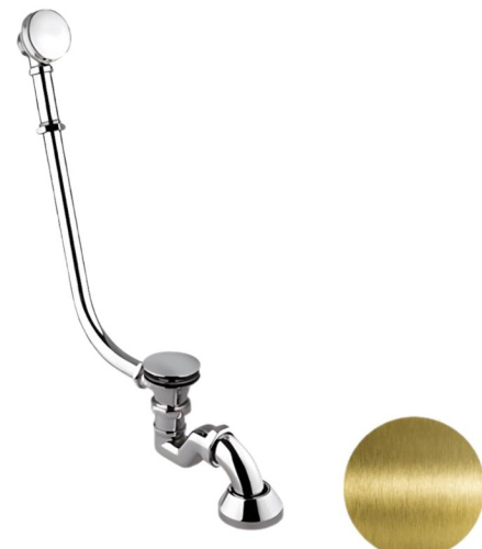 Слив-перелив click-clack для ванны Remer 96LICCVO, бронза