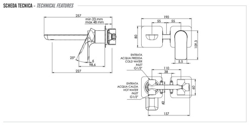 Смеситель для раковины Remer Infinity I15PL