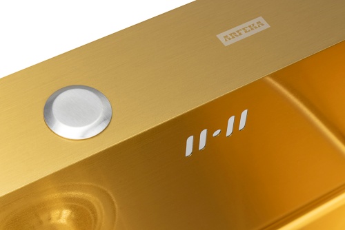 Мойка кухонная Arfeka Eco AR 450*500 gold PVD NANO