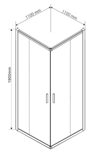 Душевой уголок Vincea Garda VSS-1G1111CGB