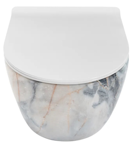 Унитаз подвесной Rea Carlos rimless Granit Shiny C8002