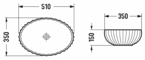 Умывальник CeramaLux GL49-CP