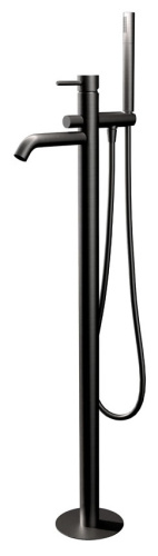 Смеситель для ванны Remer X Style X08CFP, чёрный брашированный хром