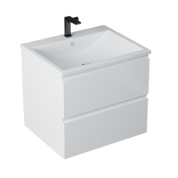 Тумба подвесная Vela Мира 58П под Alice (белый глянец) TU14587