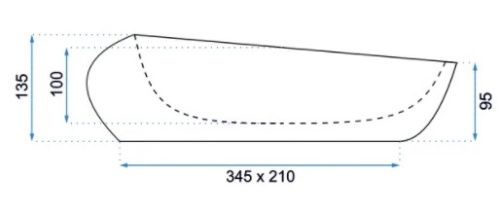 Умывальник Rea Roxy B Stone Nature U6650