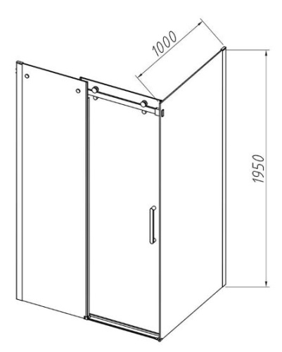 Душевой уголок Vincea Como-N VSR-4CN1012CLB Душевой уголок Vincea Como-N VSR-4CN1012CLB