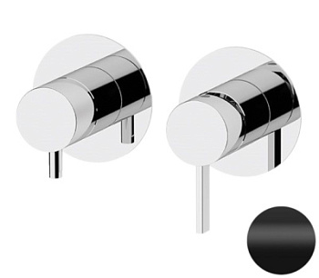 Смеситель для душа Remer Metrica MC92ZPNO, черный матовый